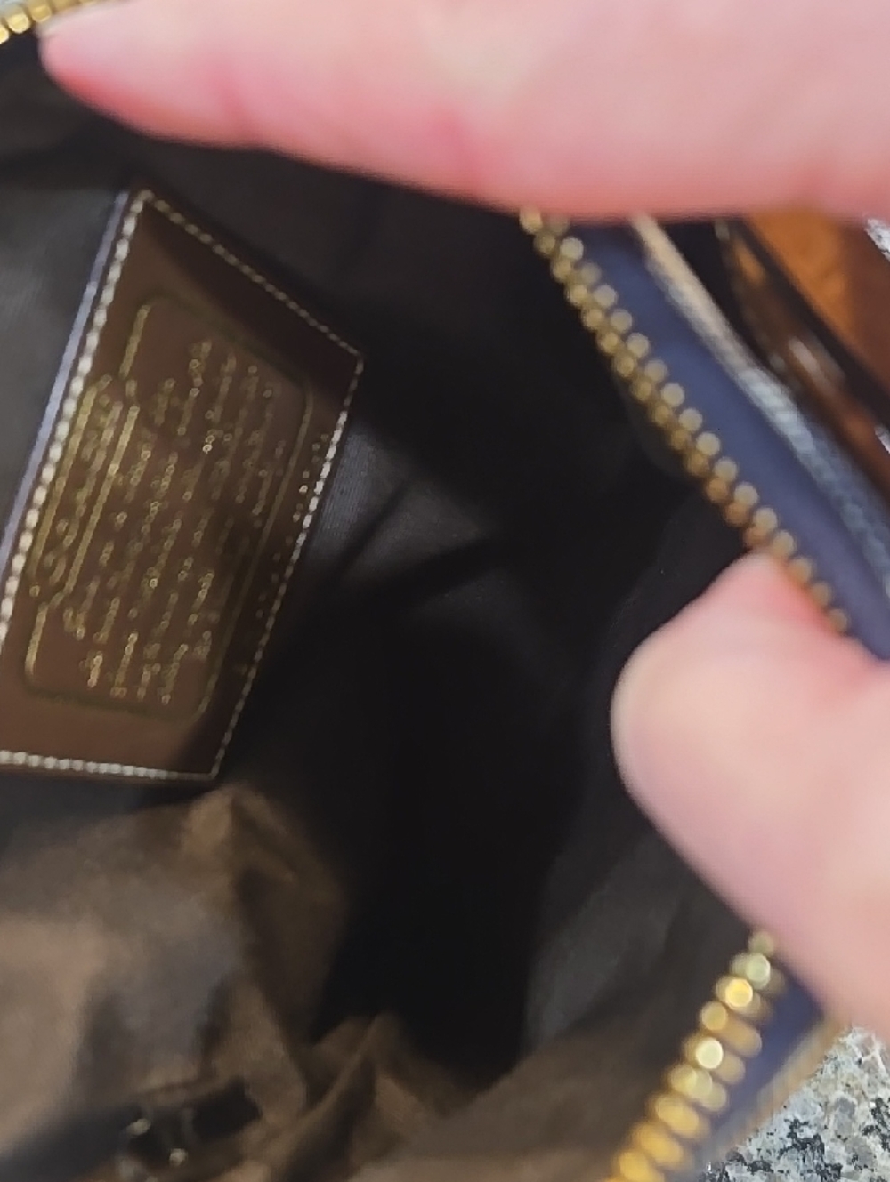 Coach Denim Signature Swingpack Crossbody Bag - Picture 12 of 14